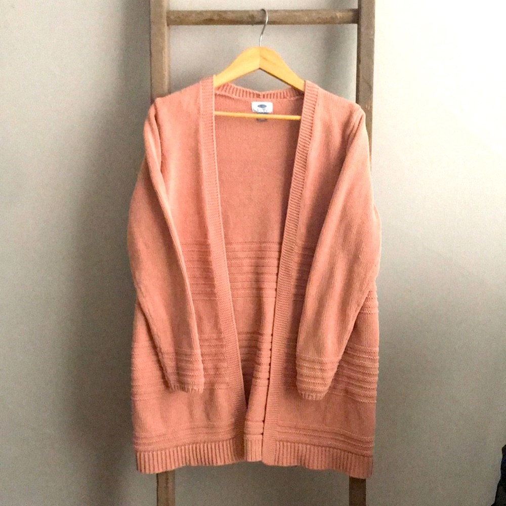 Soft Pink Long Cardigan
